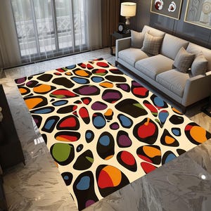 Pastel color rug, Washable runner rug, Area rug, Bohemian carpet, Rug for bedroom, Non slip runner, Unique rug, Rustic runner rug, Cozy rug