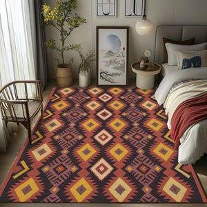 Fall Color Rug, Utility Area Rug, Landing Rug, Hallway Runner Rug ...