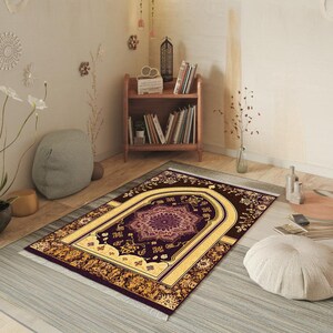 Oriental Design Prayer Rug, Rich Design Prayer Rug, Premium Janamaz ...