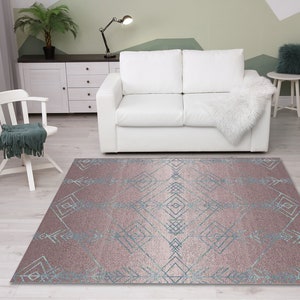 Pink turkish rug, Living room rug, Bedroom rug, Kitchen rug, Carpet rug, Nomadic rug, Rustic rug, Area rug, Aztec rug, Boho decor rug