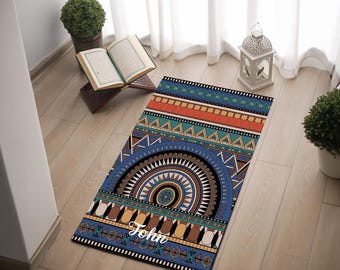 Elegant prayer rug, Religious prayer rug, Ramadan gift rug, Janamaz sajadah for men, Soft rug, Ramadan eid gift for muslims, Gift prayer rug
