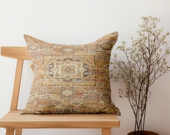 unique kilim pillow, handmade pillowcase, authentic pillow, bench cushion, washable pillow, rustic pillow, bedding pillow, boho decor pillow