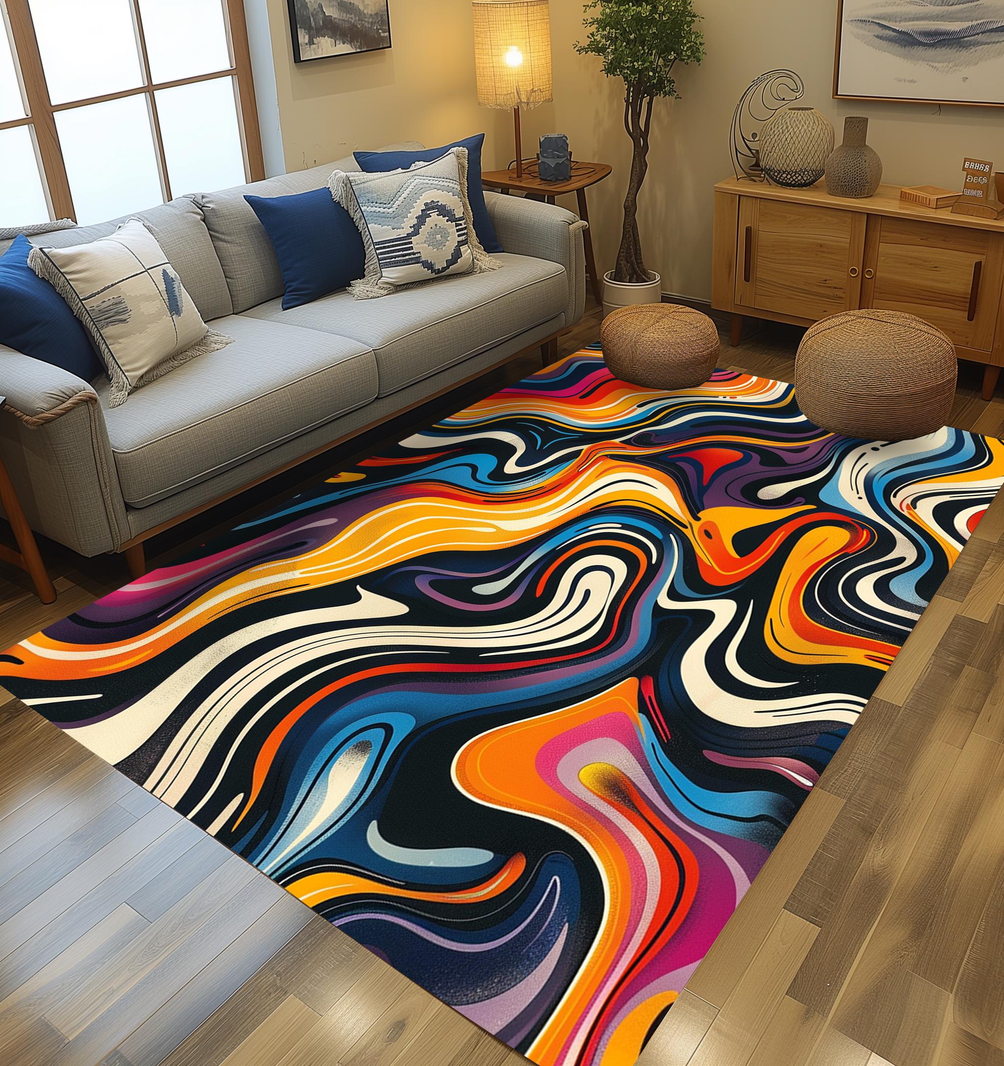 Floor Cover Rug, Aesthetic Design Rug, Saloon Rug, Living Room Rug ...