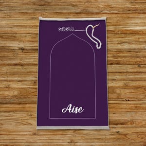 Culto sajadah, Sajadah peluche, Sajadah fatto a mano, tappeto da preghiera islamico, sajadah personalizzato, janamaz musulmano, tappeto Sajadah, tappeto da preghiera, PR 07