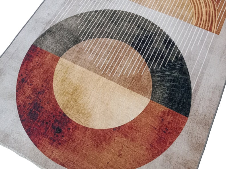 Southwestern Rug, Modern Art Rug, Wall Art Rug, Yellow Large Rug, Stripe Design Rug, Garage Rug, Bohemian Rug, Rustic Large Rug, Digital Rug