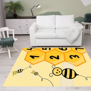 Yellow turkish rug, Bee honey rug, Kids room rug, Carpet rug, Cotton rug, Boho decor rug, Entry rug, Kitchen rug, Bohemian rug, Bedroom rug