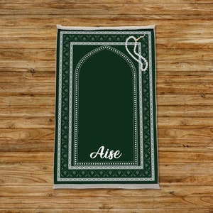 Alfombra islámica, alfombra de oración suave, alfombra otomana, Hadji sajadah, alfombra Janamaz, alfombra musulmana, sajadah portátil, estera de oración, estera salah para hombres y mujeres, PR12