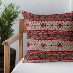 Kilim pillow cover, Handmade pillow, Turkish rug pillow, Printed rug pillow, Boho couch pillow, Sofa cushion cover, Euro sham pillow,