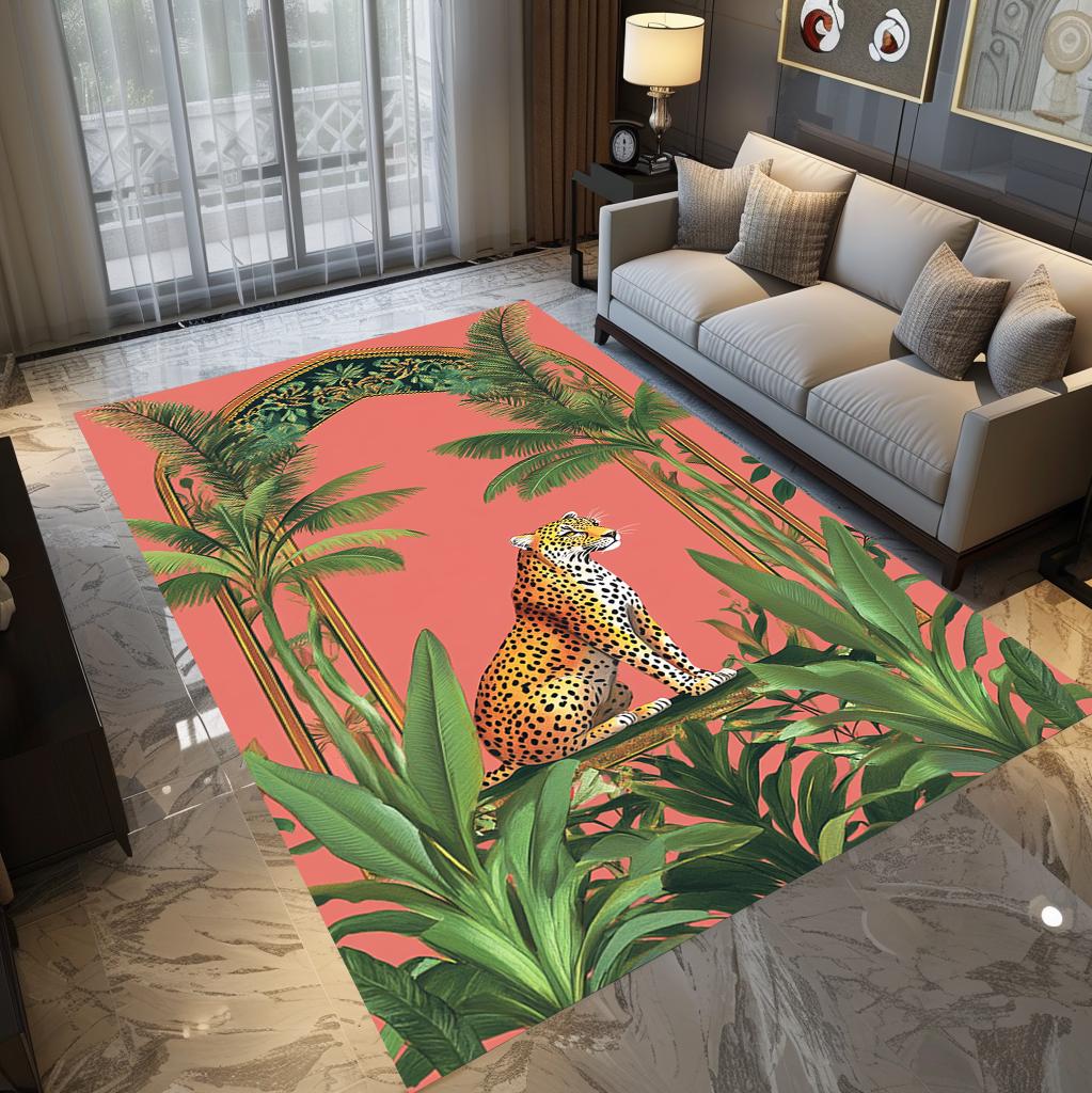 Cheetah Rag Cheetah Print Area Rug, Stylish Rug, Nature Theme Rug, Versatile ...