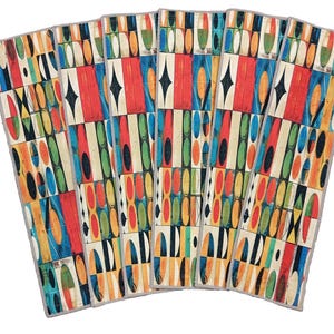 geometric patterned colorful sophisticated modern stair decor rug, indoor mat for front door wron runner, machine washable printed stair rug