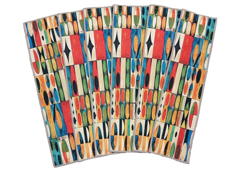 geometric patterned colorful sophisticated modern stair decor rug, indoor mat for front door wron runner, machine washable printed stair rug