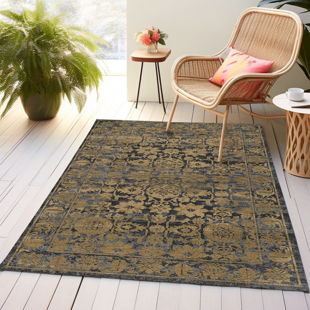 Wedding Rustic Rug Living Room Rug, Farmhouse Rug, Wedding Rug, Kitchen Rug, Floral Rug ...