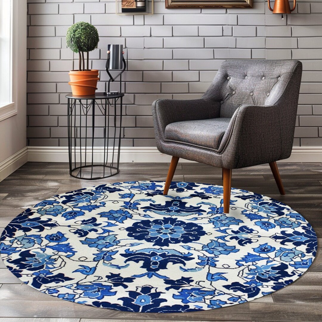 その他 Kyne Stamp Circle Rug by ROOM (BLUE) il_1080xN.6012512967_rpm9.jpg