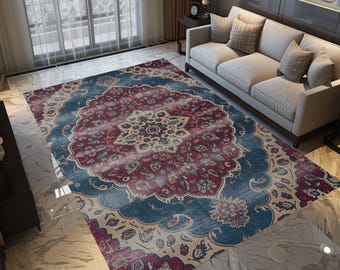Gothic area rug, Saloon decor rug, Stain resistant rug, New style rug, Washable rug, Non slip rug, Foyer hall runner, Handmade rug, Cozy rug