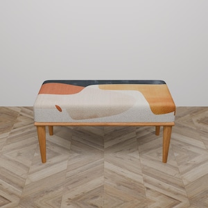 Banco de teléfono, Banco de pie de cama, Banco de mesa de comedor, Banco tapizado, Banco moderno, Banco con reposapiés, Banco alto, Banco de escritorio, B-16
