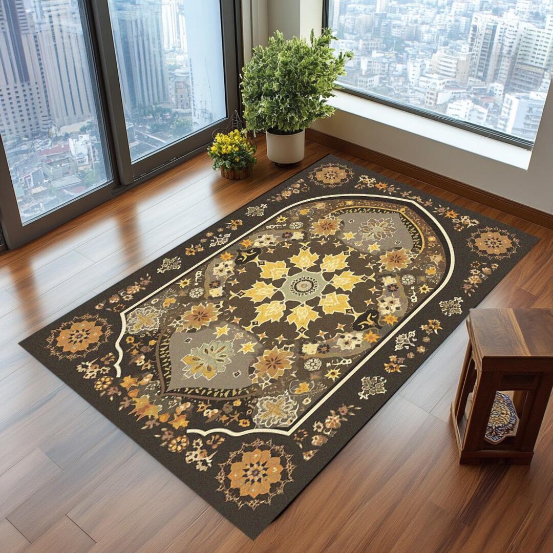 Contemproary Prayer Rug, Rich Design Prayer Rug, Elegance Sajadah ...