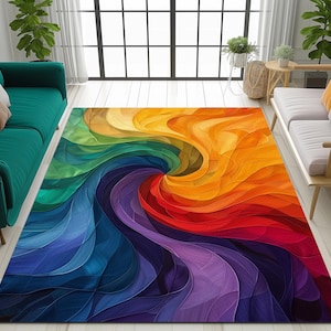 Modern rug, Multicolor rug, Artwork rug, Washable rug, Area rug, Non-slip rug, Cozy rug, Entrance hall rug, Saloon rug, Durable rug