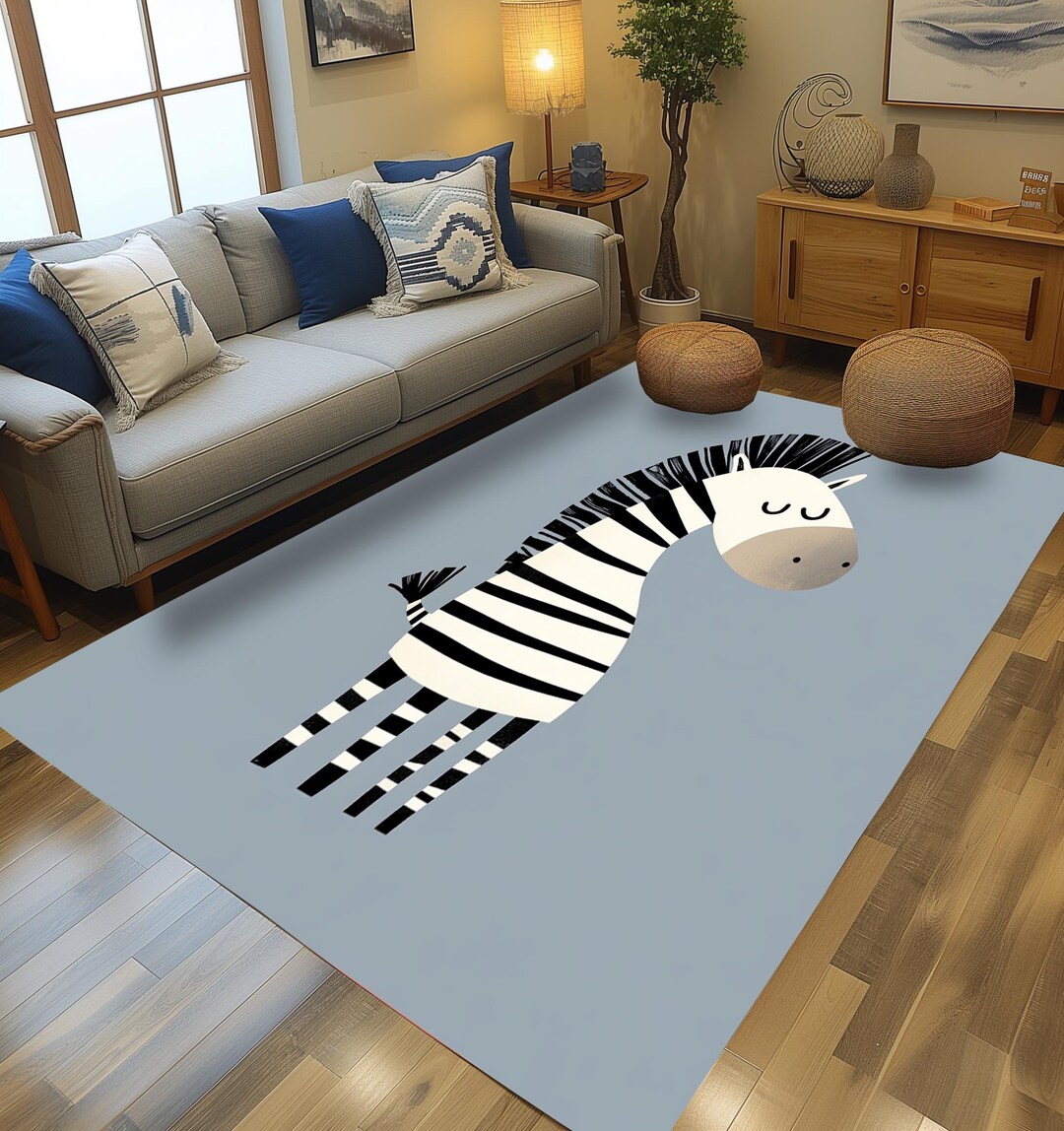 Cute Animals Rug, Modern Home Decor Rug, Luxury Rug, Easy to Clean Rug ...