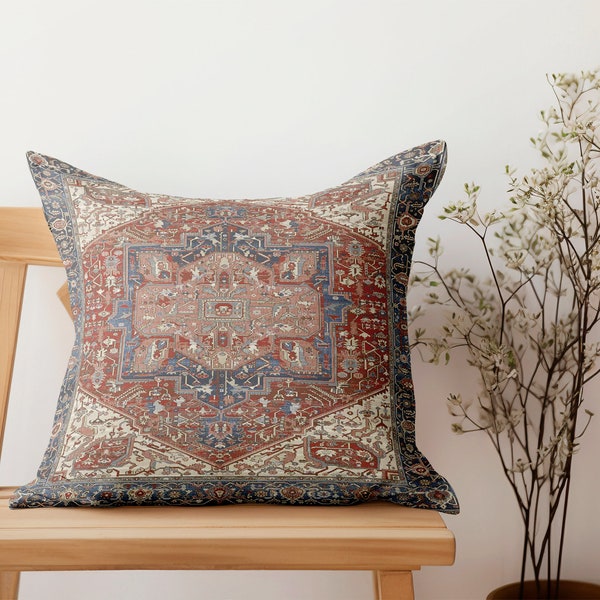 Ottoman Pillow, Ethnic Pilow, Bohemian Pillow, Livingroom Decor Pillow, Handmade Pillow, Printed Pillow, Gift For Eid, Oriental Pillow