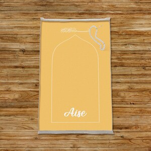 Sajadah tessuto, tappeto regali Eid, tappeto Hadji, sajadah fatto a mano, sajadah personalizzato, tappetino per bambini, tappeto da preghiera musulmano, tappetini da preghiera Umrah, PR 07