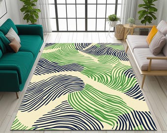 Bohemian rug, Premium art rug, Artistic home decoration, Utility area rug, Rustic rug, Striped rug, Saloon rug, Kitchen rug, Cozy rug