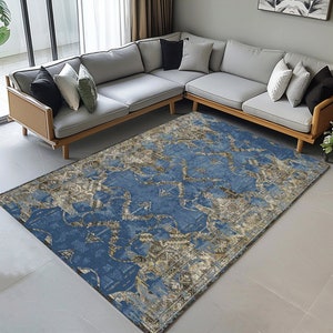 Alfombra de comedor, Alfombra de diseño Boho, Alfombra temática antigua, Alfombra contemporánea, Alfombra fácil de limpiar, Alfombra para cocina, Alfombra de suelo, Alfombra étnica