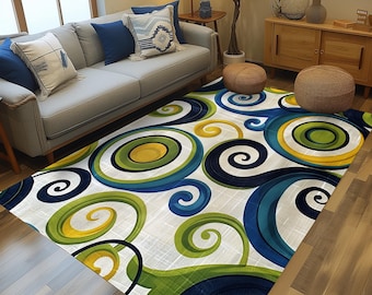 Modern style rug, Non-slip rug, Decorative rug, Rug for living room, Indoor rug, Machine washable rug, Cool rug, Durable rug, Cozy rug