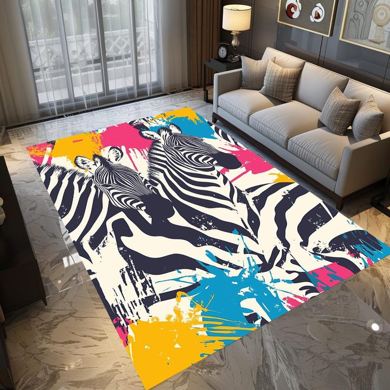 Bright Colors Rug - Etsy