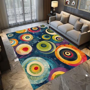 Anti slip pattern rug, Modern rug, Artwork rug, Bright color rug, Aesthetic print rug, Bedroom rug, Utility rug, Celebration rug, Area rug