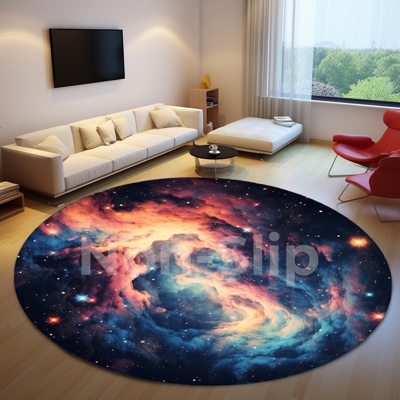 Universe Theme Rug, Galaxy Starry Rug, Outer Space Rug, Luminous Rug ...