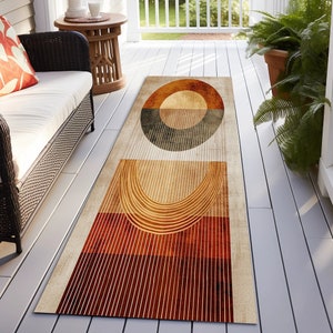 Southwestern Rug, Modern Art Rug, Wall Art Rug, Yellow Large Rug, Stripe Design Rug, Garage Rug, Bohemian Rug, Rustic Large Rug, Digital Rug