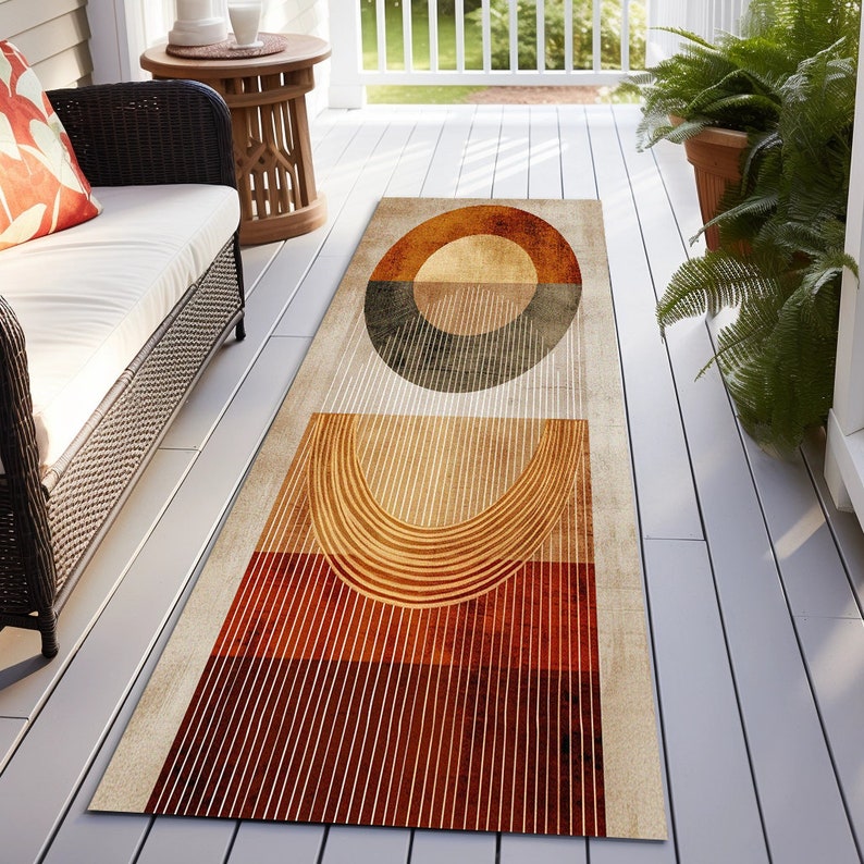 Southwestern Rug, Modern Art Rug, Wall Art Rug, Yellow Large Rug, Stripe Design Rug, Garage Rug, Bohemian Rug, Rustic Large Rug, Digital Rug