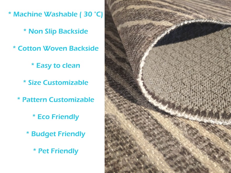 Navy Blue Rug Runner, Bullnose Stair Tread, Non Skid Rugs, Luxury