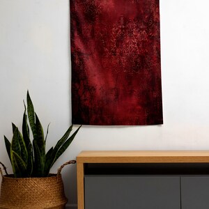 Red Wall Tapestry, Office Wall Decor, Wall Tapestry, Designer Wall Hanging, Artistic Wall Decor, Tablecloth Tapestry, Boho Decor Tapestries