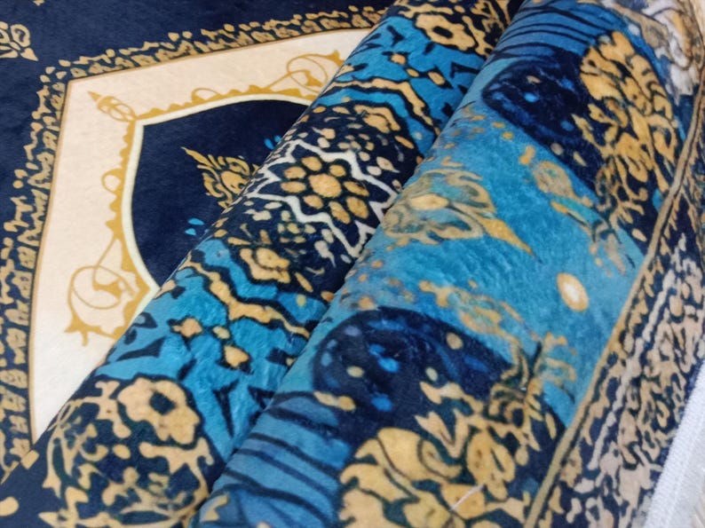 Traditional Mihrap Arch Design Prayer Mat, Colorful Elegant Janamaz ...