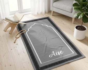 Moslimgebedskleed, Salah-mat, Eid-cadeautapijt, Gebedskleed voor moslim, Gepersonaliseerd tapijt, Handgemaakt tapijt, Soft Sajadah, Janamaz Sajadah, PR08