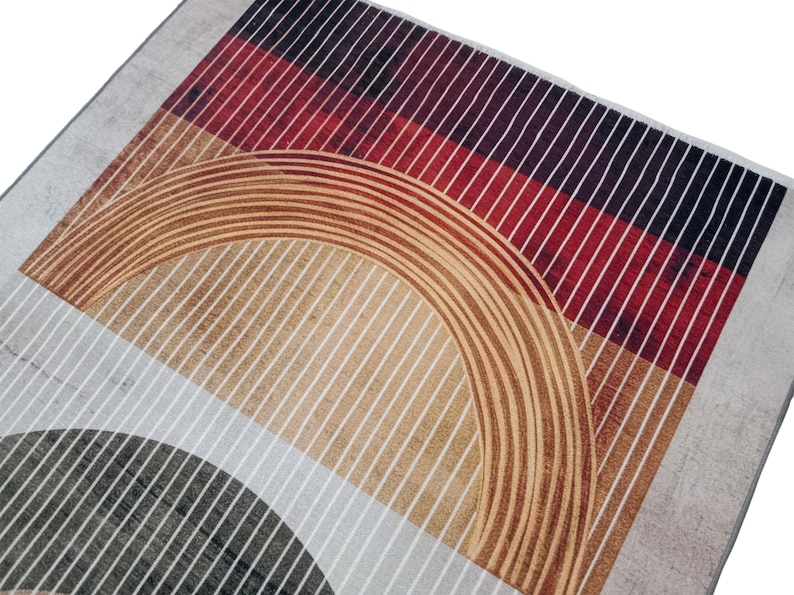 Southwestern Rug, Modern Art Rug, Wall Art Rug, Yellow Large Rug, Stripe Design Rug, Garage Rug, Bohemian Rug, Rustic Large Rug, Digital Rug