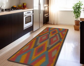Fabulous area rug, Multicolor rug, Authentic design rug, Decorative rug, Artsitic rug, Rug for saloon, Easy to care rug, Non slip rug, H-928