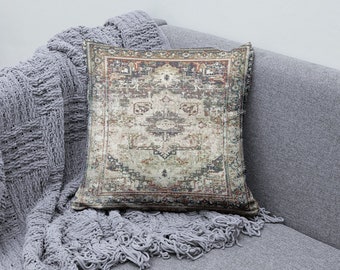 Cojín hecho a mano, cojín bohemio, cojín para sala de estar, funda de cojín, cojín decorativo bohemio, cojín decorativo, cojín étnico, cojín para sofá