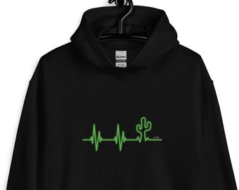 Cactus love, Cacti life - Cactus heartbeat! a spiney passion - Unisex Hoodie