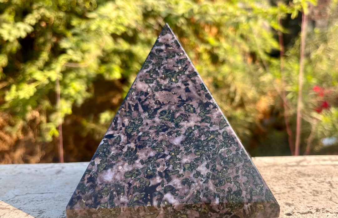 Unique Indigo Gabbro Pyramid for Crystal Healing and Decor - Etsy