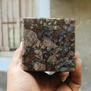 65 MM Large and Rare Que Sera Cube Natural Crystal Healing Gemstone Polished Mineral Energy / Cube Shaped Decorative Collectible Specimen