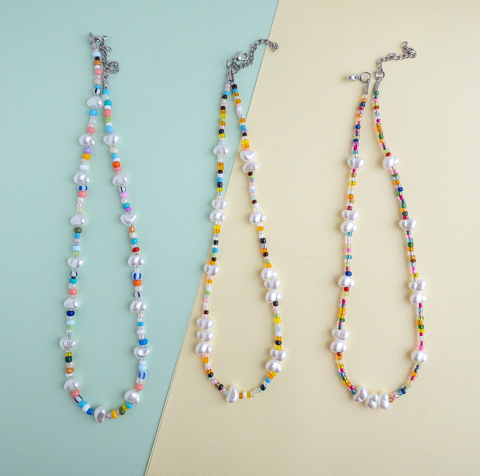 【AJO AJOBYAJO】25SS★ Multi Color Beads Layered Necklace AJO AJOBYAJO】25SS☆ Multi Color Beads Layered Necklace