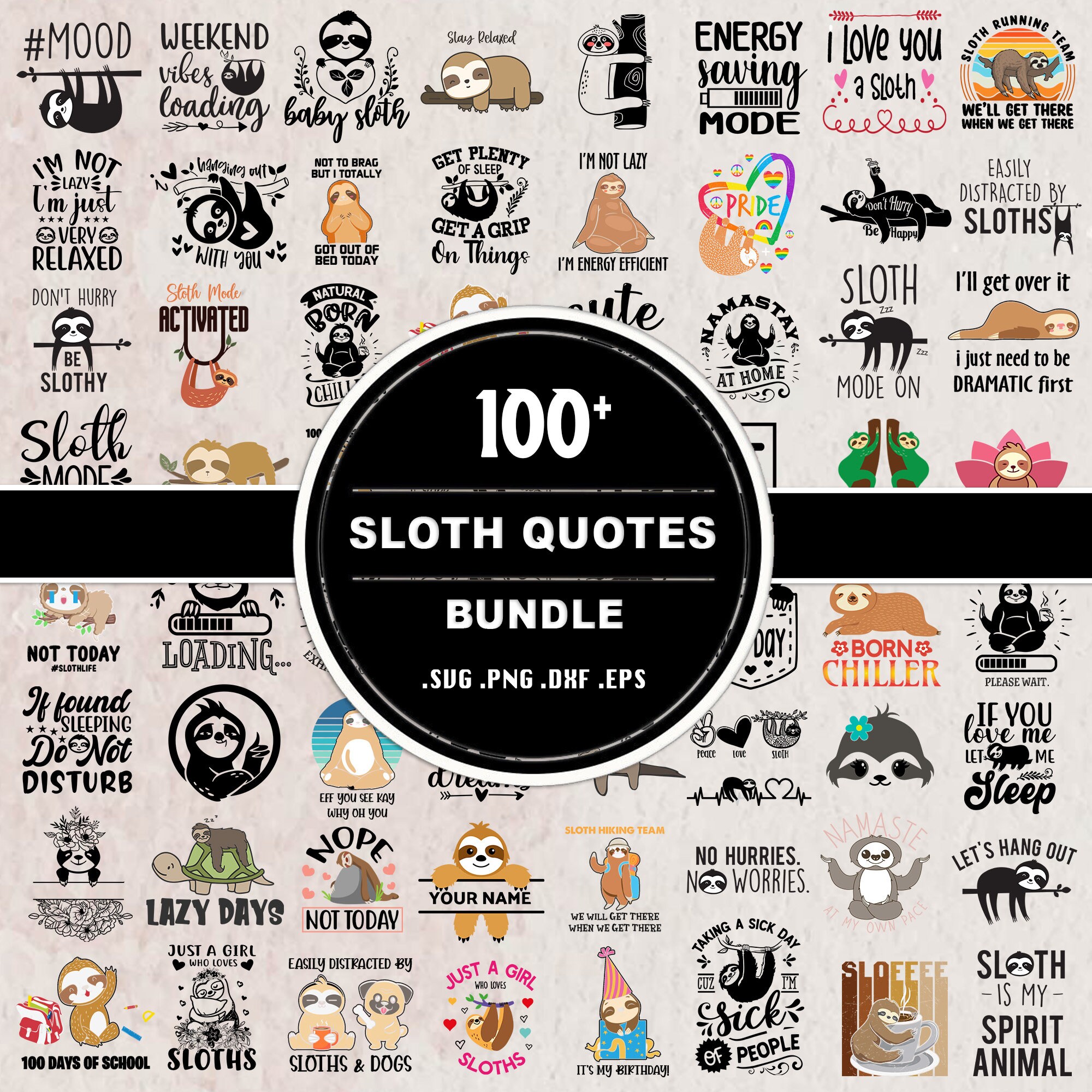 Sloth Svg Sloth Quote Sloth Sayings Svg Sloth Png Funny - Etsy UK