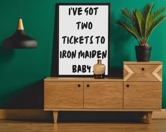 Teenage Dirtbag Lyric Art Print: Wheatus Music Poster