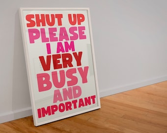 Bridget Jones Quote Print: Funny Home Office Decor