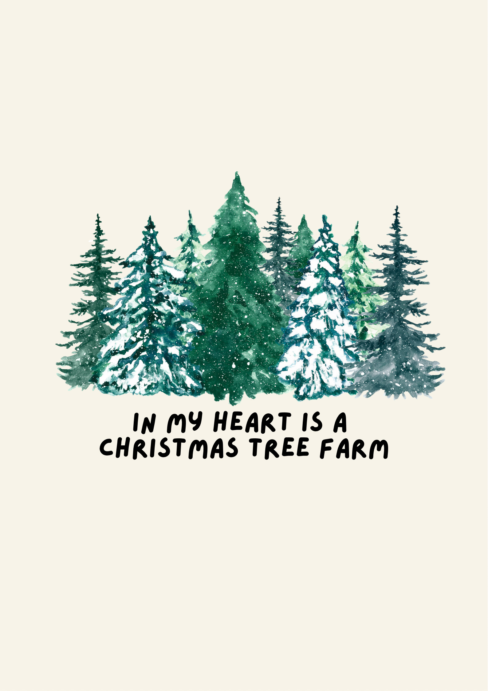 Taylor Swifts Christmas Tree Farm Inspired Print Taylor Etsy UK