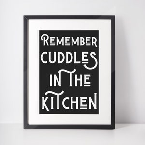 Remember cuddles in the kitchen Print | music print | Arctic Monkeys | Mardy bum | housewarming | A6 A5 A4 A3 A2 A1 A0 6x4 5x7 10x8