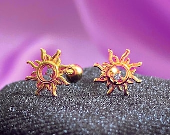 ETERNAL Dainty Gold Star Stud Earrings • Tiny Minimalist Star Stud Earrings • Sterling Silver Friendship Jewelry • Trendy Best Friend Gift