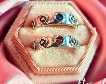 Howl's Moving Castle Adjustable Couple Ring, Anime Jewelry, Sophie & Howl Cosplay Promise Ring, Unique Gift for Anime Lovers